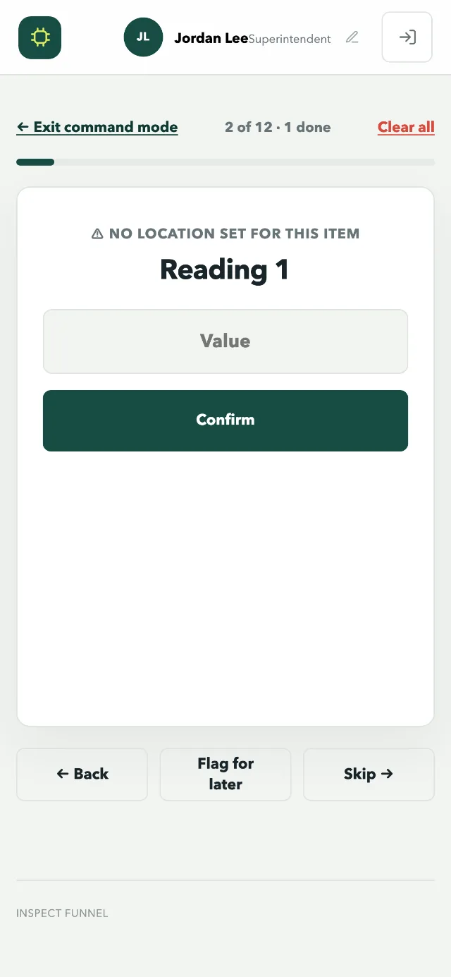 Command mode: a reading to enter